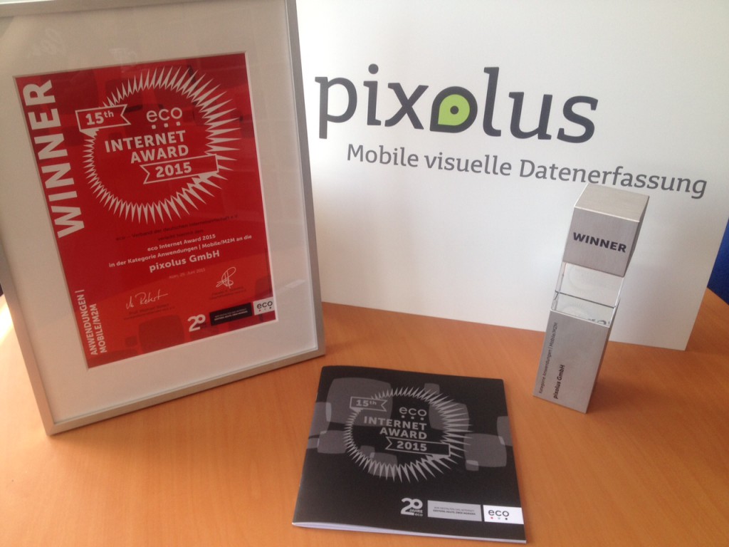 eco Award 2015 für pixometer von pixolus