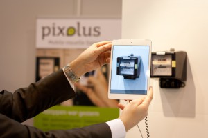 Stromzähler iPad pixolus auf Messe E-world